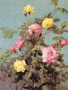 Lambdin, George Cochran Roses oil on canvas